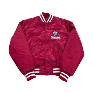 Vintage 1980's University of Alabama Crimson Tide Halloway Satin Jacket Men's L